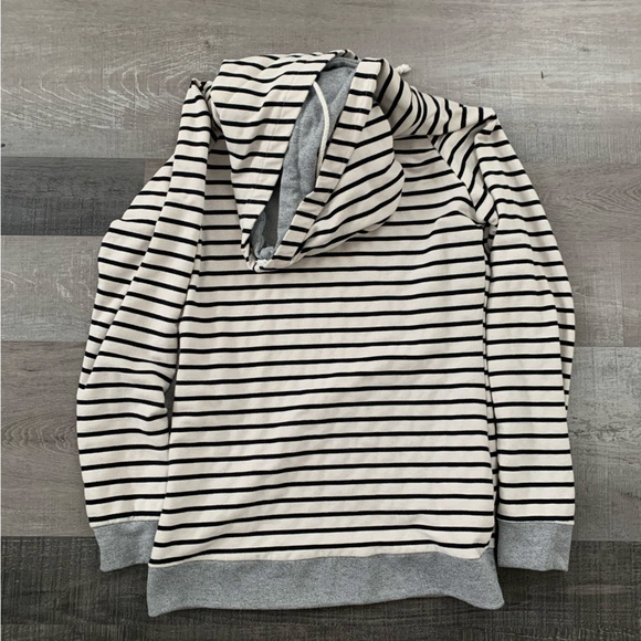 Ampersand Ave | Mommy & Me Matching Striped Hoodies - Picture 3 of 11
